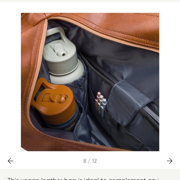 Simple Modern Vegan Leather Work Tote - Picture 8 of 12